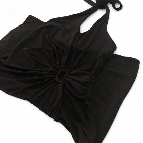 Y2k Black Halter Mini Dress - Picture 6 of 10